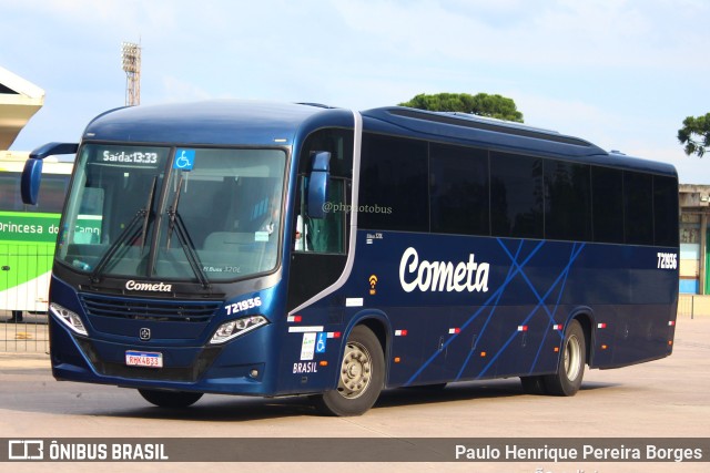 Viação Cometa 721936 na cidade de Curitiba, Paraná, Brasil, por Paulo Henrique Pereira Borges. Número da foto: #11717661.
