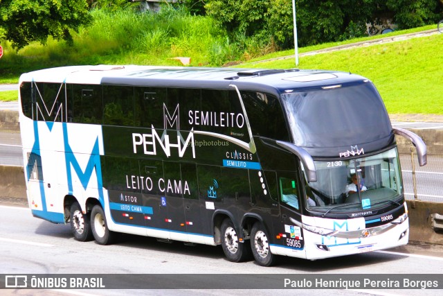 Empresa de Ônibus Nossa Senhora da Penha 59085 na cidade de Resende, Rio de Janeiro, Brasil, por Paulo Henrique Pereira Borges. Número da foto: #11717648.