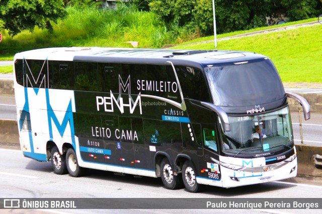 Empresa de Ônibus Nossa Senhora da Penha 59085 na cidade de Resende, Rio de Janeiro, Brasil, por Paulo Henrique Pereira Borges. ID da foto: 11717648.