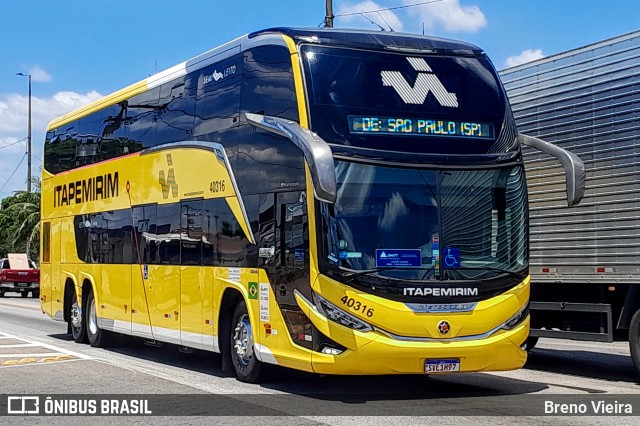 Viação Nova Itapemirim 40316 na cidade de Campos dos Goytacazes, Rio de Janeiro, Brasil, por Breno Vieira. Número da foto: #11716162.