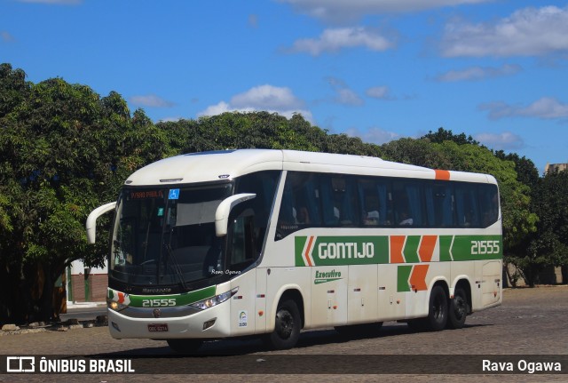 Empresa Gontijo de Transportes 21555 na cidade de Vitória da Conquista, Bahia, Brasil, por Rava Ogawa. ID da foto: 11717592.