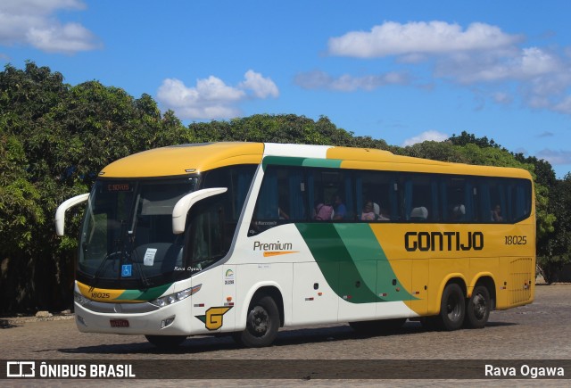 Empresa Gontijo de Transportes 18025 na cidade de Vitória da Conquista, Bahia, Brasil, por Rava Ogawa. ID da foto: 11717548.