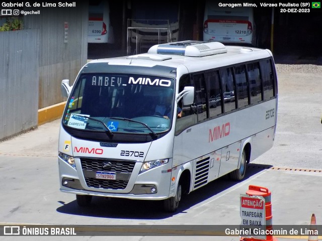 Viação Mimo 23702 na cidade de Várzea Paulista, São Paulo, Brasil, por Gabriel Giacomin de Lima. ID da foto: 11717827.