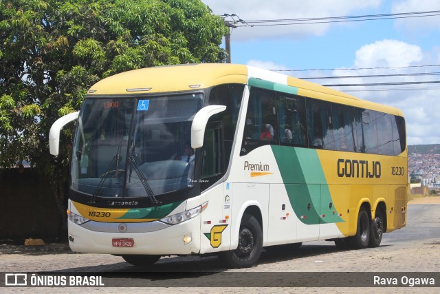 Empresa Gontijo de Transportes 18230 na cidade de Vitória da Conquista, Bahia, Brasil, por Rava Ogawa. ID da foto: 11717324.