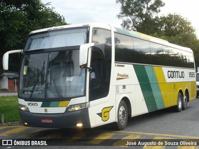 Empresa Gontijo de Transportes 11565 na cidade de Barra do Piraí, Rio de Janeiro, Brasil, por José Augusto de Souza Oliveira. ID da foto: 11717147.