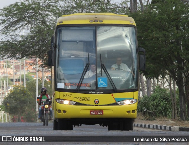 Viação Itapemirim 8867 na cidade de Caruaru, Pernambuco, Brasil, por Lenilson da Silva Pessoa. ID da foto: 11717668.