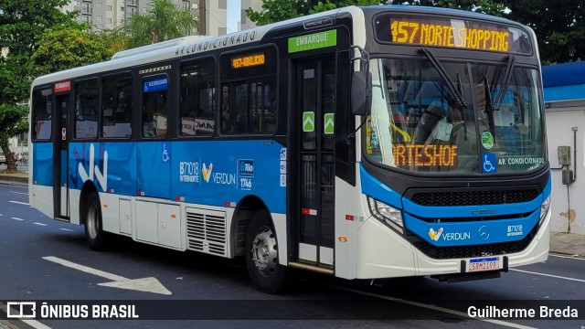 Viação Verdun B71018 na cidade de Rio de Janeiro, Rio de Janeiro, Brasil, por Guilherme Breda. Número da foto: #11716283.