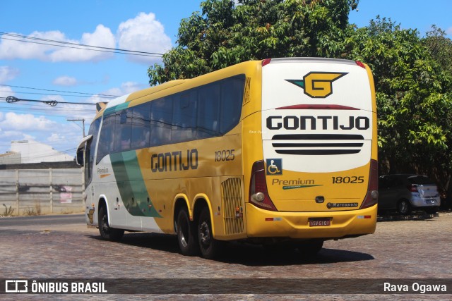 Empresa Gontijo de Transportes 18025 na cidade de Vitória da Conquista, Bahia, Brasil, por Rava Ogawa. ID da foto: 11717557.