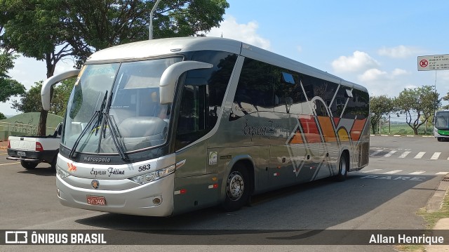 Nossa Senhora de Fátima Auto Ônibus 583 na cidade de Paulínia, São Paulo, Brasil, por Allan Henrique. ID da foto: 11717178.