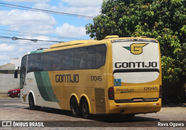 Empresa Gontijo de Transportes 17045 na cidade de Vitória da Conquista, Bahia, Brasil, por Rava Ogawa. ID da foto: 11717475.