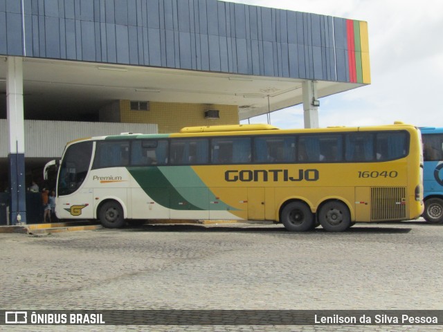 Empresa Gontijo de Transportes 16040 na cidade de Caruaru, Pernambuco, Brasil, por Lenilson da Silva Pessoa. ID da foto: 11717561.