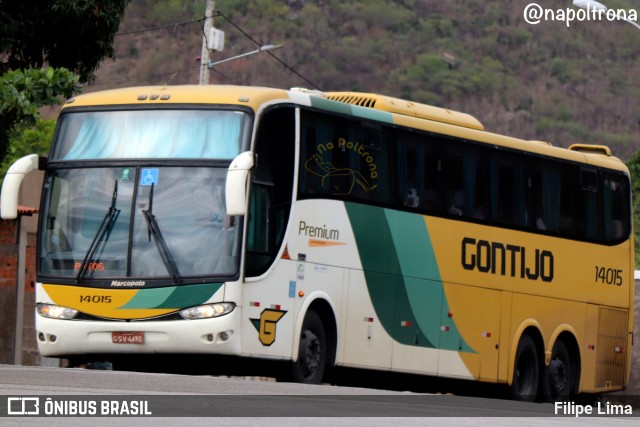 Empresa Gontijo de Transportes 14015 na cidade de Manoel Vitorino, Bahia, Brasil, por Filipe Lima. Número da foto: #11720028.