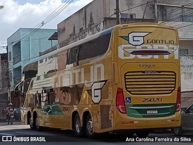 Empresa Gontijo de Transportes 25020 na cidade de Timóteo, Minas Gerais, Brasil, por Ana Carolina Ferreira da Silva. ID da foto: 11718066.