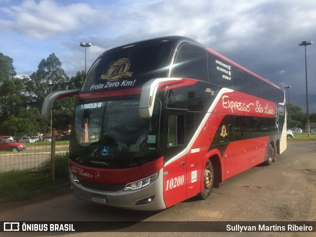Expresso São Luiz 10200 na cidade de Anápolis, Goiás, Brasil, por Sullyvan Martins Ribeiro. Número da foto: #11719933.