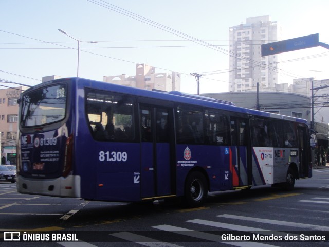 Next Mobilidade - ABC Sistema de Transporte 81.309 na cidade de São Caetano do Sul, São Paulo, Brasil, por Gilberto Mendes dos Santos. ID da foto: 11718072.