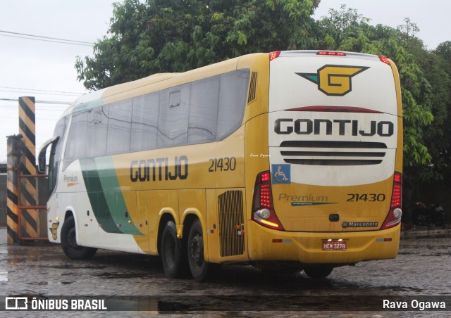 Empresa Gontijo de Transportes 21430 na cidade de Vitória da Conquista, Bahia, Brasil, por Rava Ogawa. ID da foto: 11720049.