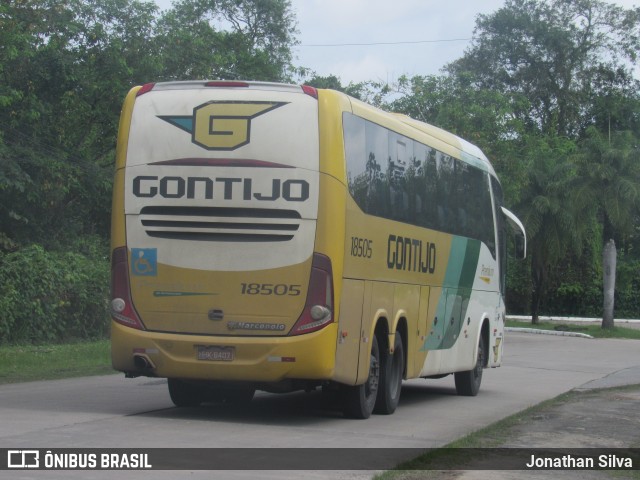 Empresa Gontijo de Transportes 18505 na cidade de Recife, Pernambuco, Brasil, por Jonathan Silva. ID da foto: 11718899.