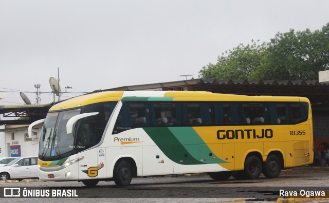 Empresa Gontijo de Transportes 18355 na cidade de Vitória da Conquista, Bahia, Brasil, por Rava Ogawa. ID da foto: 11720031.