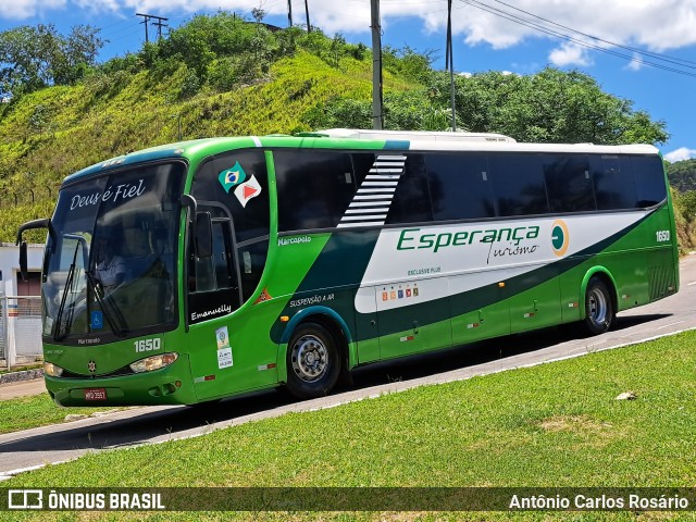 Esperança Turismo 1650 na cidade de Juiz de Fora, Minas Gerais, Brasil, por Antônio Carlos Rosário. ID da foto: 11718312.