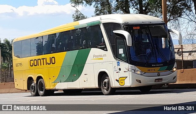 Empresa Gontijo de Transportes 18175 na cidade de Betim, Minas Gerais, Brasil, por Hariel BR-381. ID da foto: 11719591.