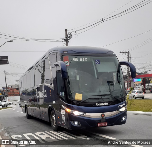 Viação Cometa 719613 na cidade de São Bernardo do Campo, São Paulo, Brasil, por Andre Santos de Moraes. ID da foto: 11720798.