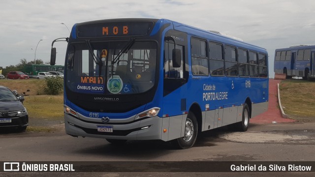 Auto Viação Navegantes 6116 na cidade de Porto Alegre, Rio Grande do Sul, Brasil, por Gabriel da Silva Ristow. Número da foto: #11722120.