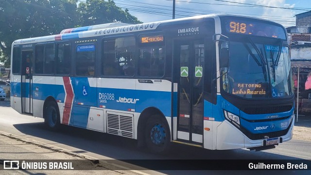 Auto Viação Jabour D86088 na cidade de Rio de Janeiro, Rio de Janeiro, Brasil, por Guilherme Breda. Número da foto: #11720799.