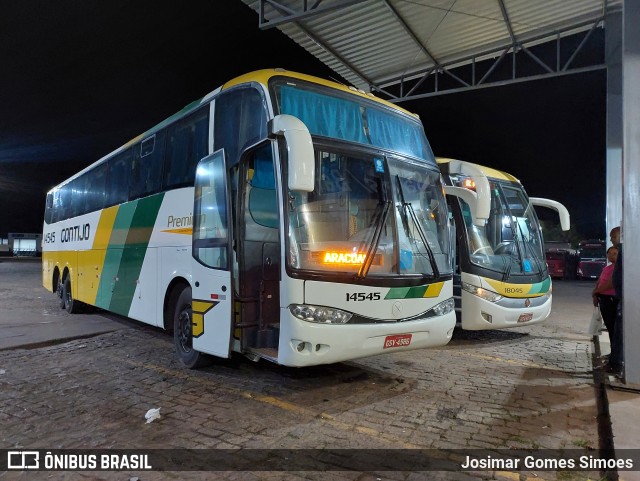 Empresa Gontijo de Transportes 14545 na cidade de Bom Despacho, Minas Gerais, Brasil, por Josimar Gomes Simoes. ID da foto: 11720985.