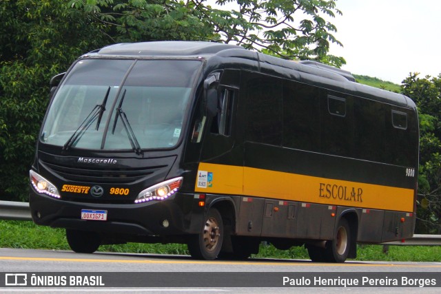 Sudeste Transporte e Turismo 9800 na cidade de Barra do Piraí, Rio de Janeiro, Brasil, por Paulo Henrique Pereira Borges. ID da foto: 11722483.