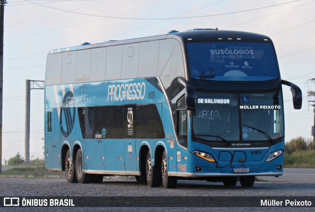 Auto Viação Progresso 6189 na cidade de Rio Largo, Alagoas, Brasil, por Müller Peixoto. ID da foto: 11722116.