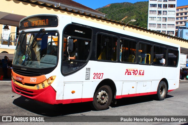 Petro Ita Transportes Coletivos de Passageiros 2027 na cidade de Petrópolis, Rio de Janeiro, Brasil, por Paulo Henrique Pereira Borges. ID da foto: 11722432.