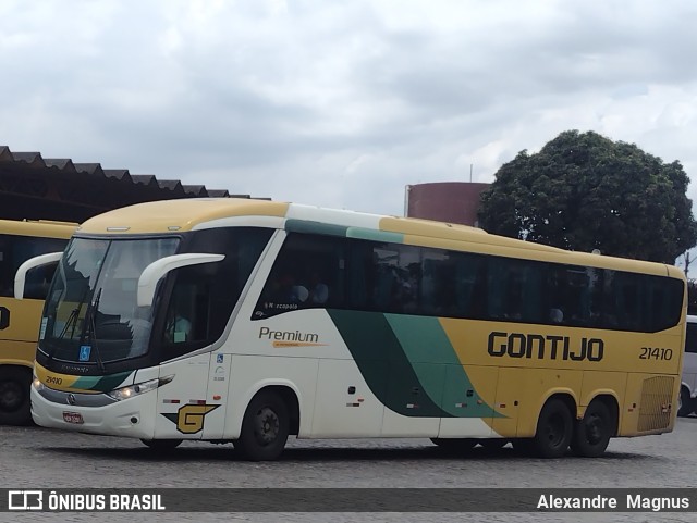 Empresa Gontijo de Transportes 21410 na cidade de Vitória da Conquista, Bahia, Brasil, por Alexandre  Magnus. ID da foto: 11722804.