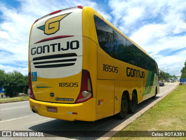 Empresa Gontijo de Transportes 18505 na cidade de Ipatinga, Minas Gerais, Brasil, por Celso ROTA381. ID da foto: 11721128.