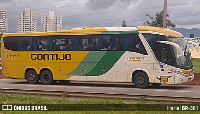 Empresa Gontijo de Transportes 19335 na cidade de Betim, Minas Gerais, Brasil, por Hariel BR-381. ID da foto: 11723003.