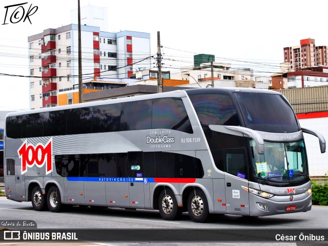 Auto Viação 1001 RJ 108.1139 na cidade de Belo Horizonte, Minas Gerais, Brasil, por César Ônibus. Número da foto: #11721978.