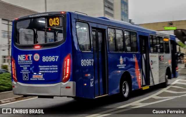 Next Mobilidade - ABC Sistema de Transporte 80.967 na cidade de São Caetano do Sul, São Paulo, Brasil, por Cauan Ferreira. ID da foto: 11720633.