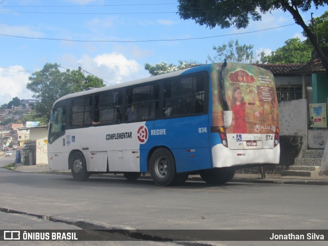 Sistema Complementar de Recife 074 na cidade de Recife, Pernambuco, Brasil, por Jonathan Silva. ID da foto: 11721306.