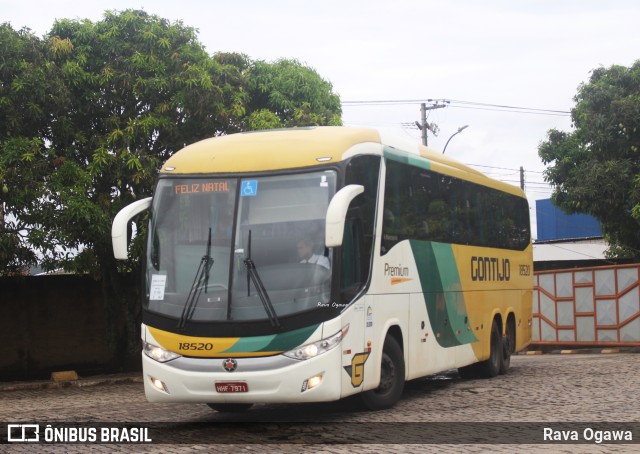 Empresa Gontijo de Transportes 18520 na cidade de Vitória da Conquista, Bahia, Brasil, por Rava Ogawa. ID da foto: 11724743.