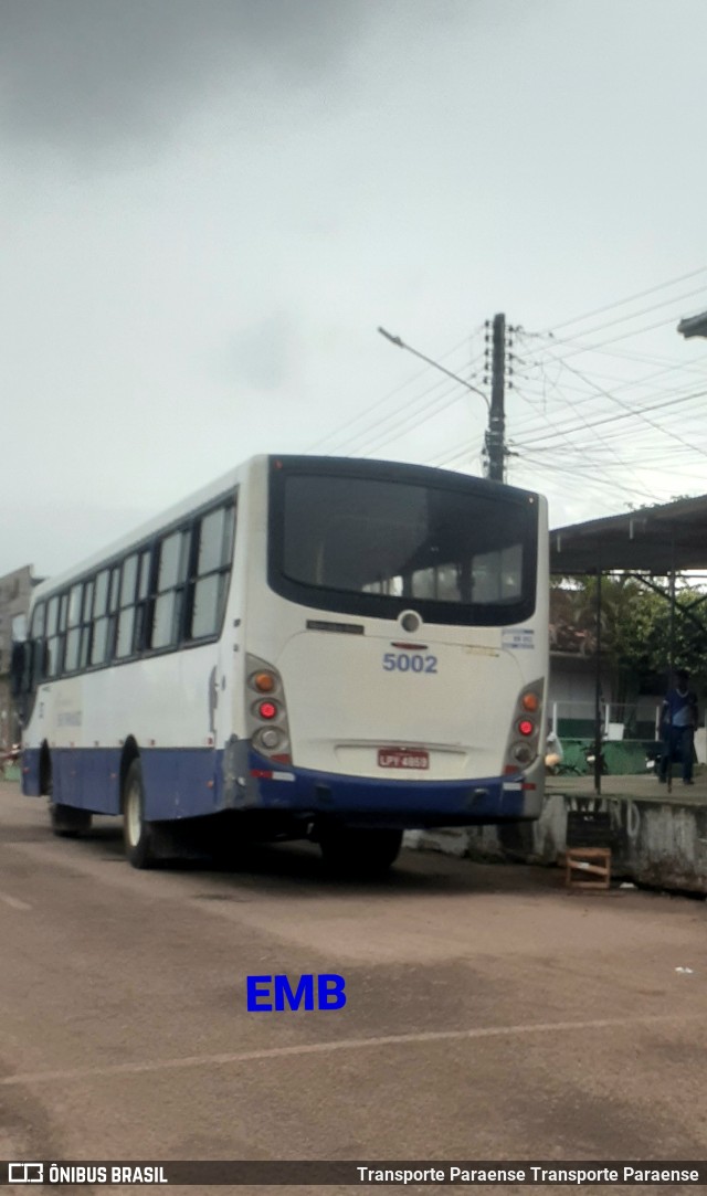 Transportes São Raimundo 5002 na cidade de Tracuateua, Pará, Brasil, por Transporte Paraense. Número da foto: #11725294.