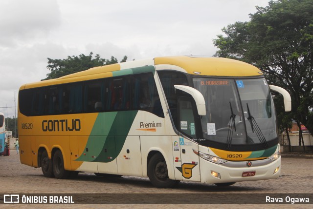 Empresa Gontijo de Transportes 18520 na cidade de Vitória da Conquista, Bahia, Brasil, por Rava Ogawa. ID da foto: 11724758.