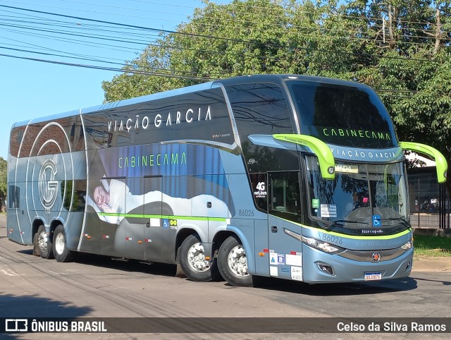 Viação Garcia 86026 na cidade de Paranavaí, Paraná, Brasil, por Celso da Silva Ramos. ID da foto: 11723934.