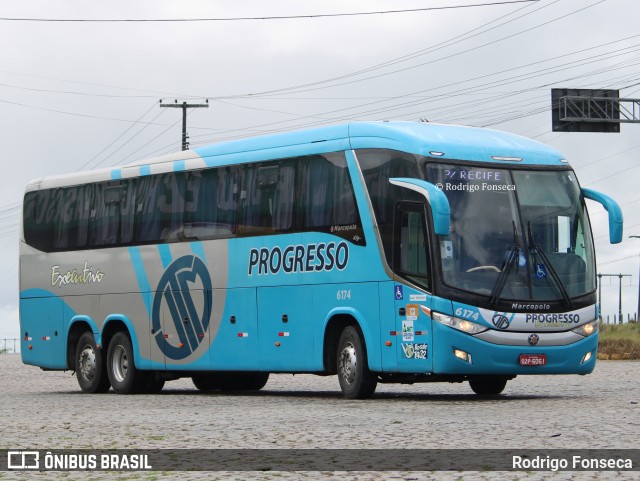 Auto Viação Progresso 6174 na cidade de Messias, Alagoas, Brasil, por Rodrigo Fonseca. ID da foto: 11724673.