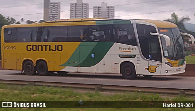 Empresa Gontijo de Transportes 15065 na cidade de Betim, Minas Gerais, Brasil, por Hariel BR-381. ID da foto: 11724672.