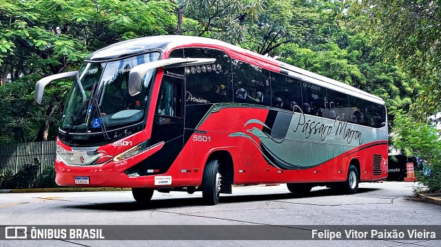 Empresa de Ônibus Pássaro Marron 5501 na cidade de São Paulo, São Paulo, Brasil, por Felipe Vitor Paixão Vieira. ID da foto: 11724452.