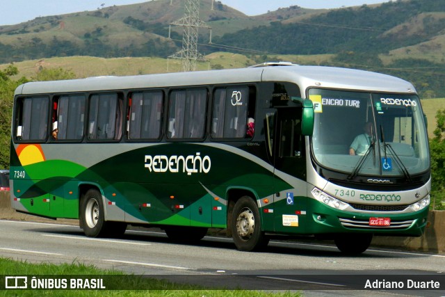 Redenção Turismo 7340 na cidade de Roseira, São Paulo, Brasil, por Adriano Duarte. Número da foto: #11724750.