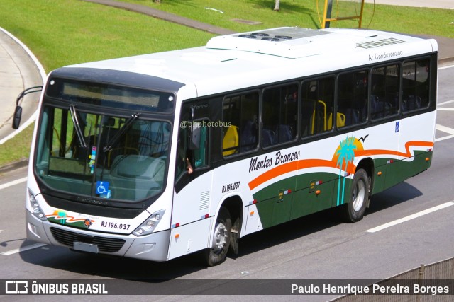 Viação Montes Brancos RJ 196.037 na cidade de Piraí, Rio de Janeiro, Brasil, por Paulo Henrique Pereira Borges. Número da foto: #11724450.