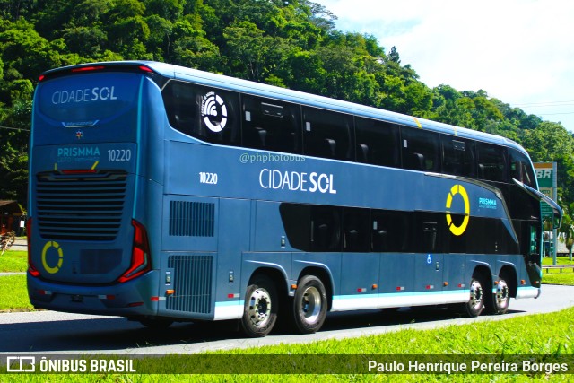 Viação Cidade Sol 10220 na cidade de Barra do Piraí, Rio de Janeiro, Brasil, por Paulo Henrique Pereira Borges. Número da foto: #11724522.