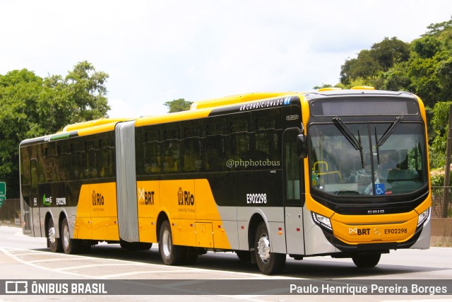 Mobi Rio E902298 na cidade de Piraí, Rio de Janeiro, Brasil, por Paulo Henrique Pereira Borges. Número da foto: #11724506.