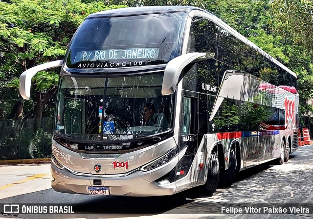 Auto Viação 1001 RJ 108.630 na cidade de São Paulo, São Paulo, Brasil, por Felipe Vitor Paixão Vieira. Número da foto: #11724478.