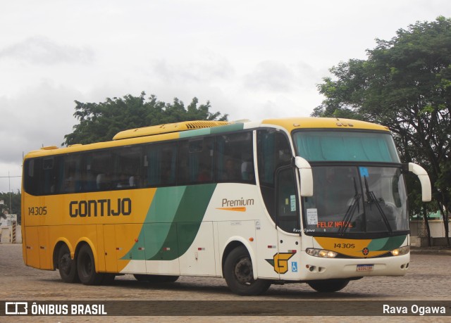 Empresa Gontijo de Transportes 14305 na cidade de Vitória da Conquista, Bahia, Brasil, por Rava Ogawa. ID da foto: 11724632.